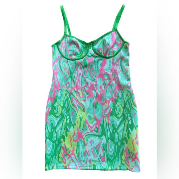 Zara Vibrant Patterned Knit Dress NWOT - Picture 4 of 8